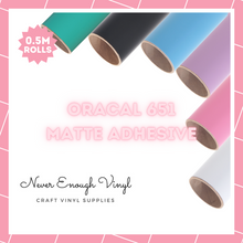 Load image into Gallery viewer, ORACAL 651M - Permanent Matte Adhesive - 0.5M Rolls