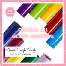 Load image into Gallery viewer, ORACAL 651 - Permanent Gloss Adhesive - 1M Rolls