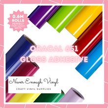 Load image into Gallery viewer, ORACAL 651 - Permanent Gloss Adhesive - 0.6M Rolls