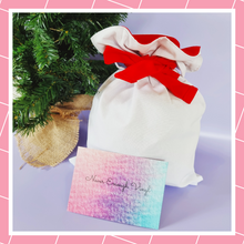 Load image into Gallery viewer, Luxury Santa Sack - Blank - Red &amp; Black Ribbon
