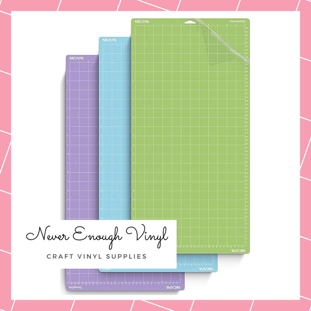 NICAPA Cutting Mats Variety - 12x24 (3Pc) - For Cricut Machines
